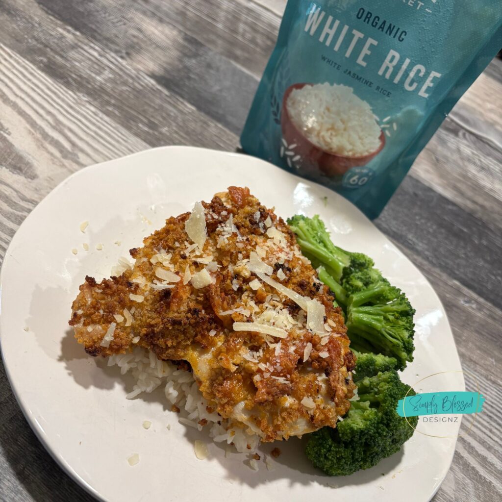 air fryer parmesan crusted chicken with crispy coating