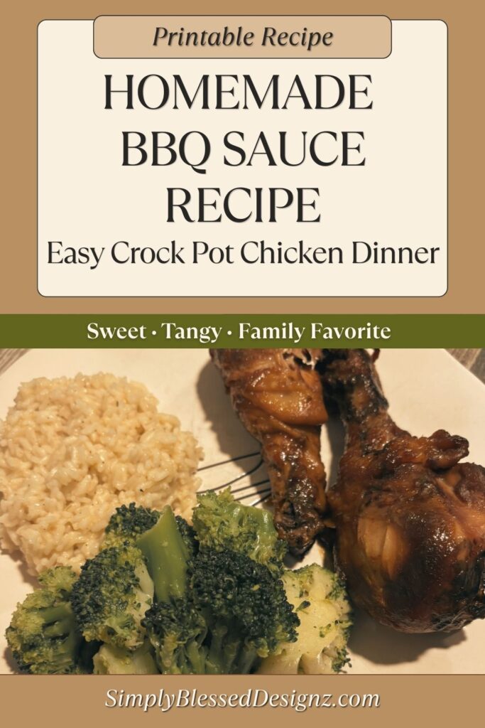 homemade bbq sauce recipe crock pot chicken dinner