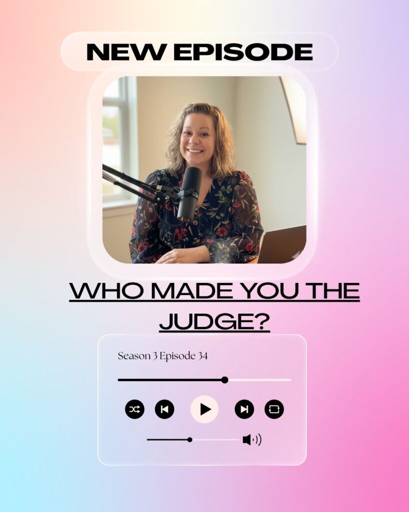 Who Made You the Judge Do Not Judge Others Bible Verse Matthew 7 podcast cover